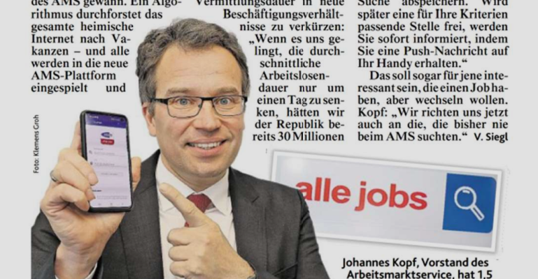 Das AMS Österreich veröffentlicht Jobsuchmaschine "alle Jobs" - Jobnet.AG liefert die Daten zu